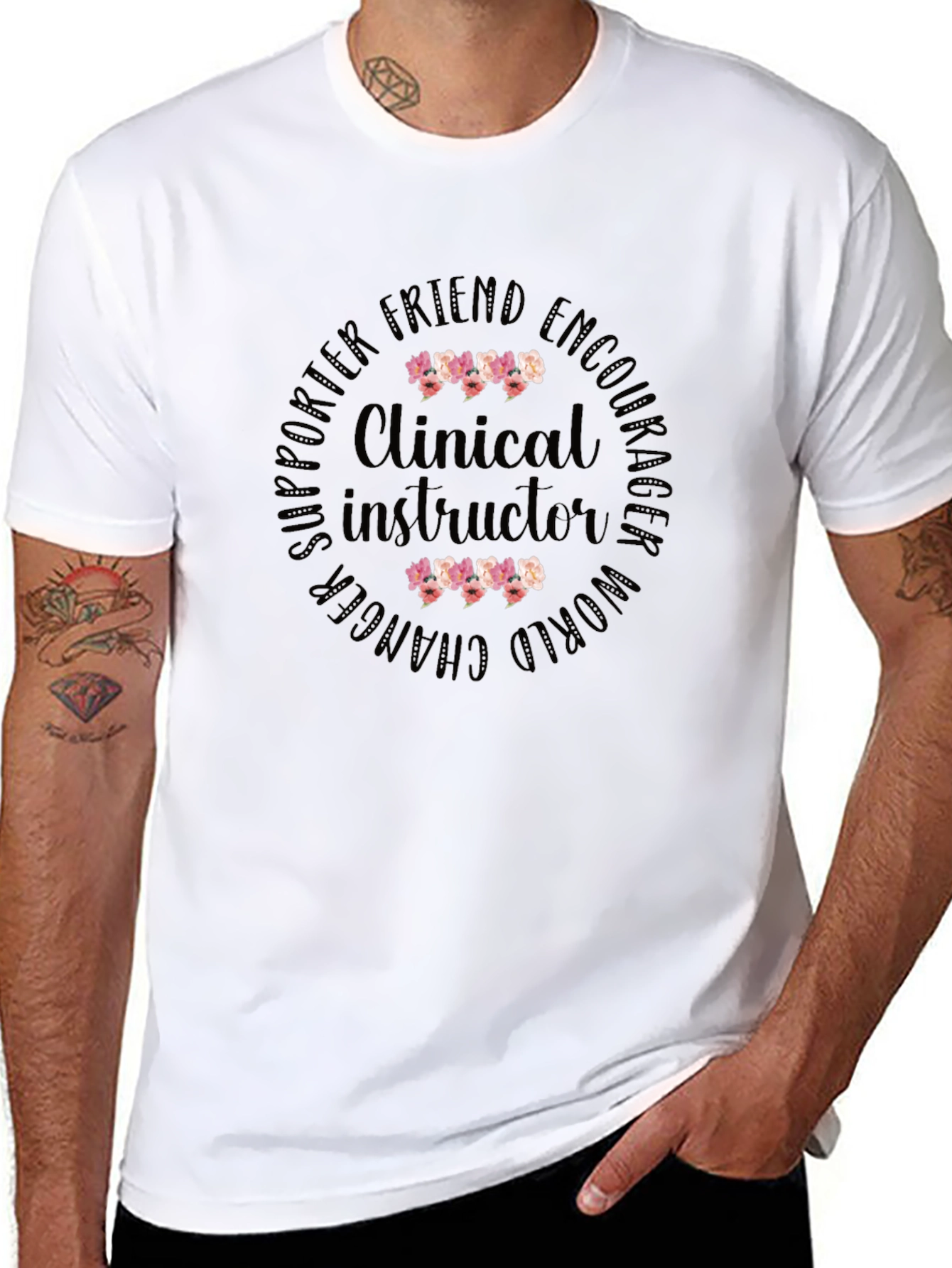Clinical Instructor Floral T-Shirt