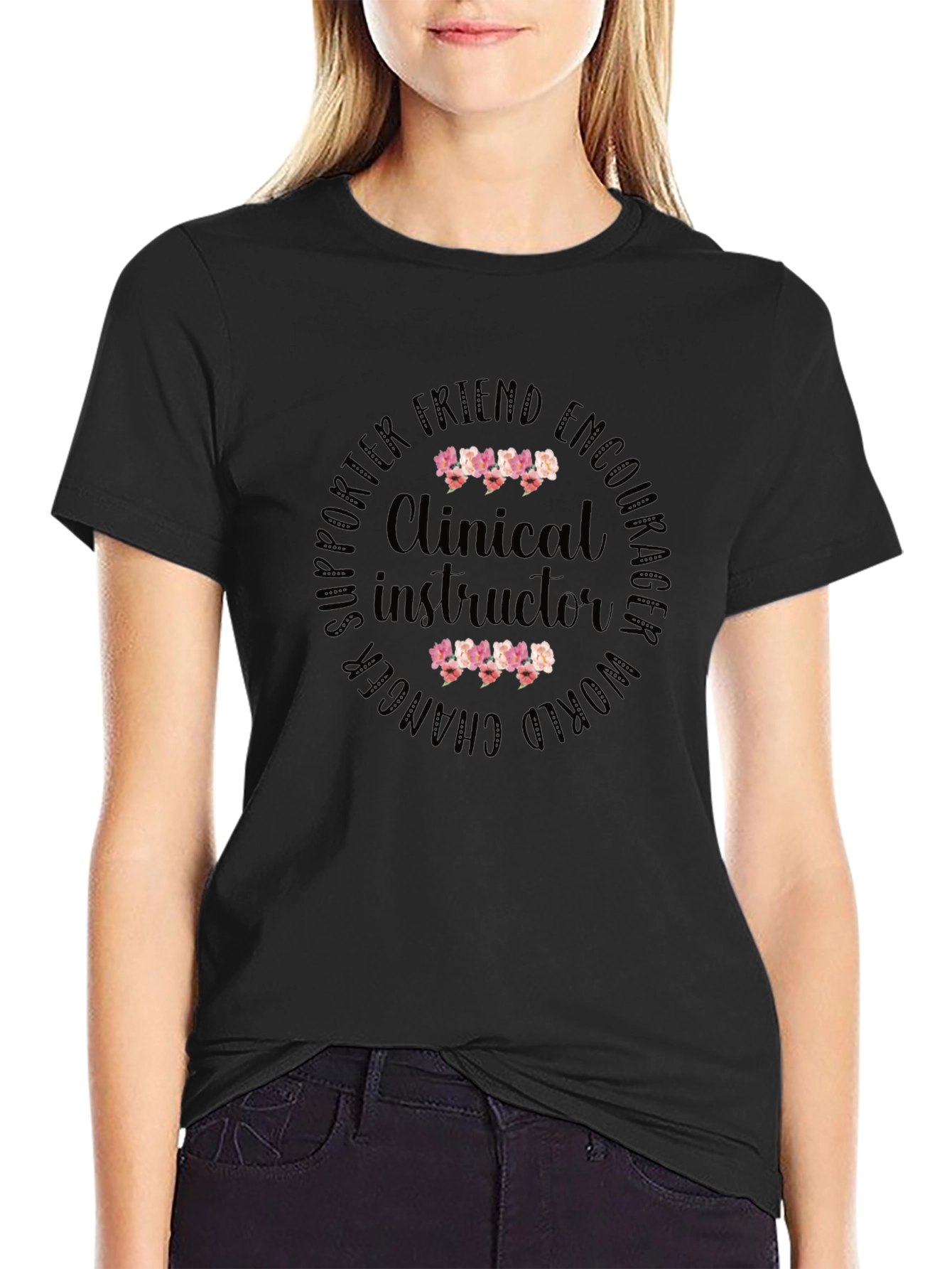 Clinical Instructor Floral T-Shirt