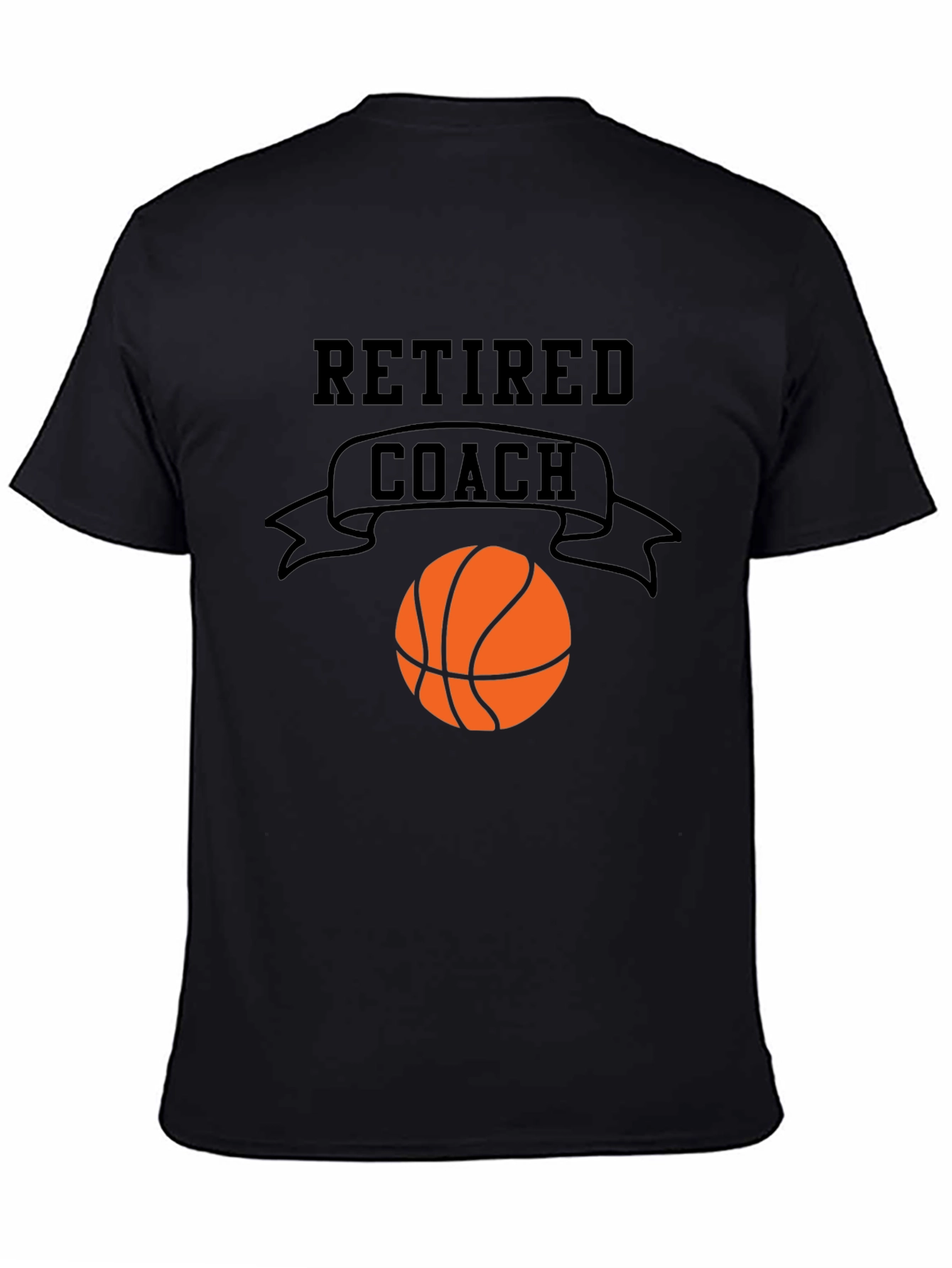 Retired Coach Basketball Graphic T-Shirt