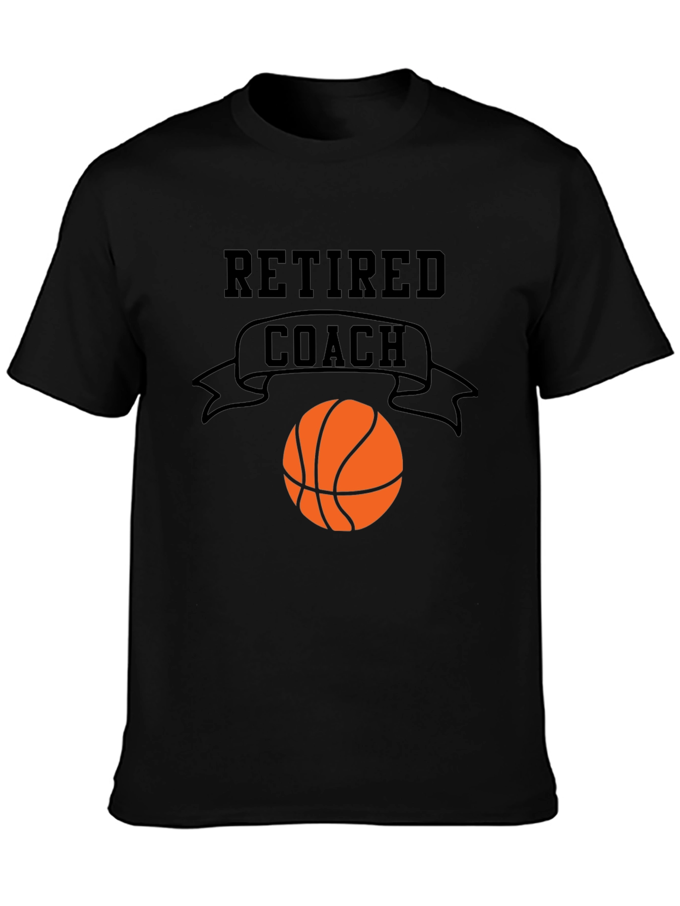 Retired Coach Basketball Graphic T-Shirt