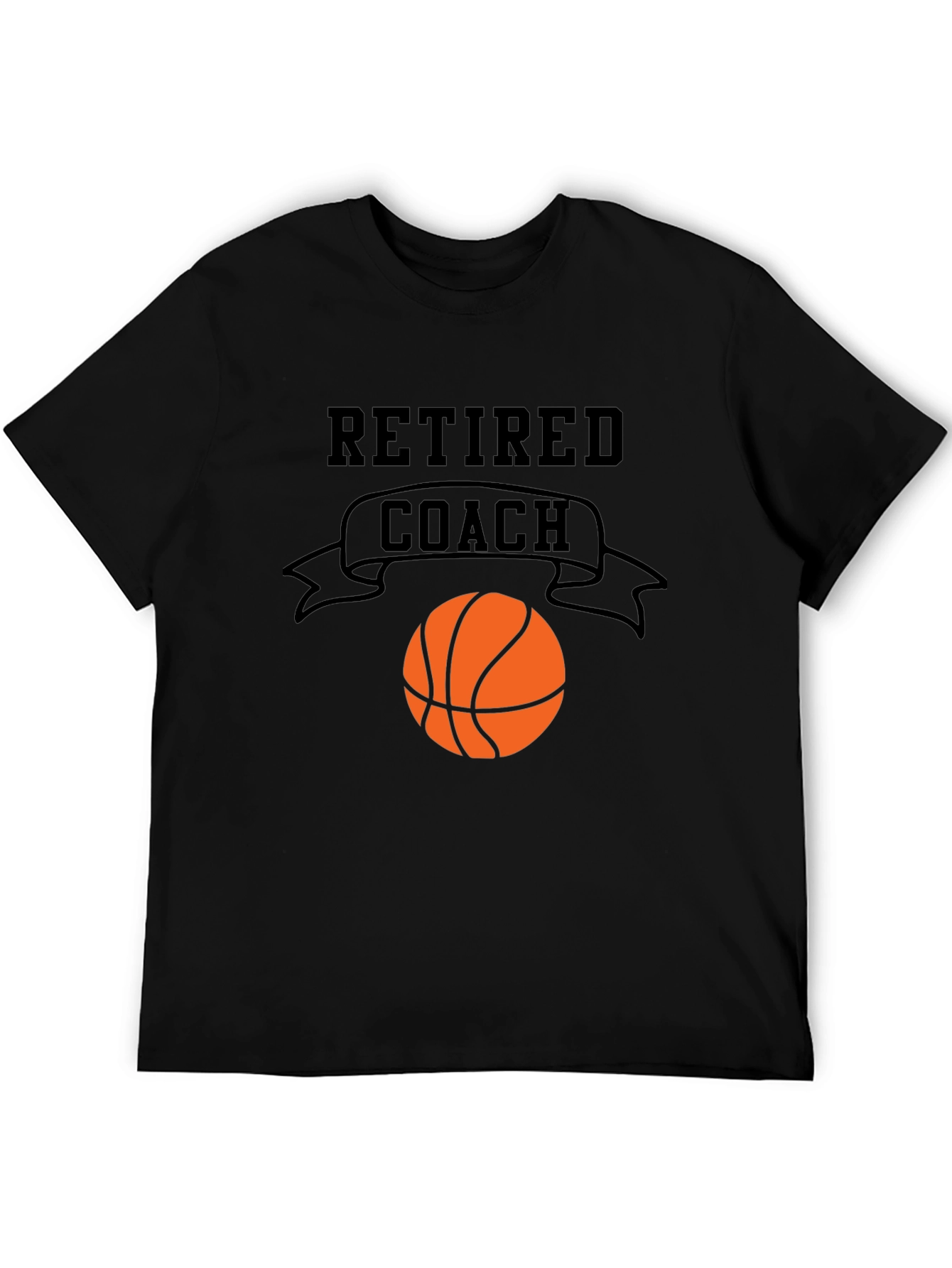 Retired Coach Basketball Graphic T-Shirt