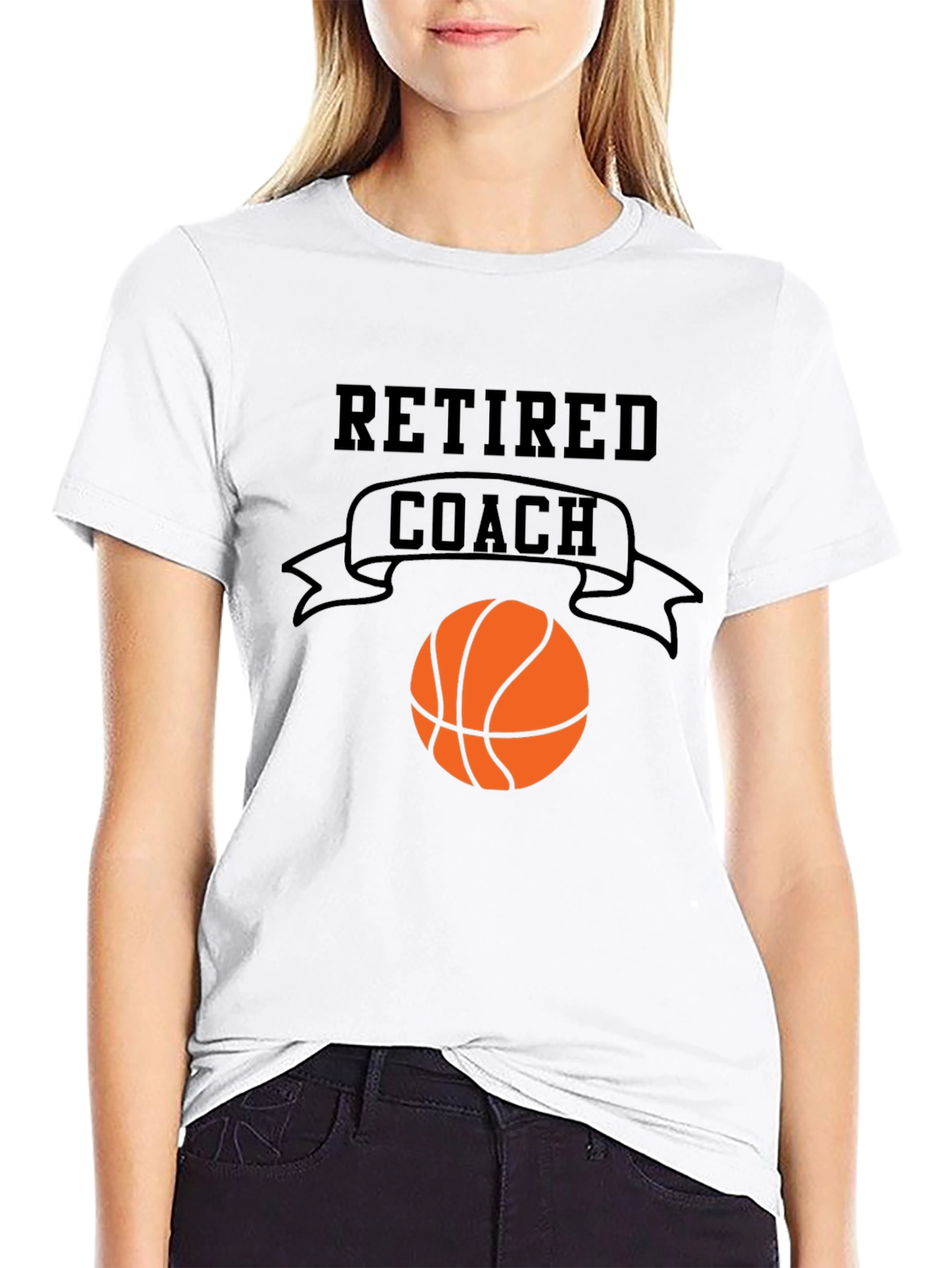 Retired Coach Basketball Graphic T-Shirt