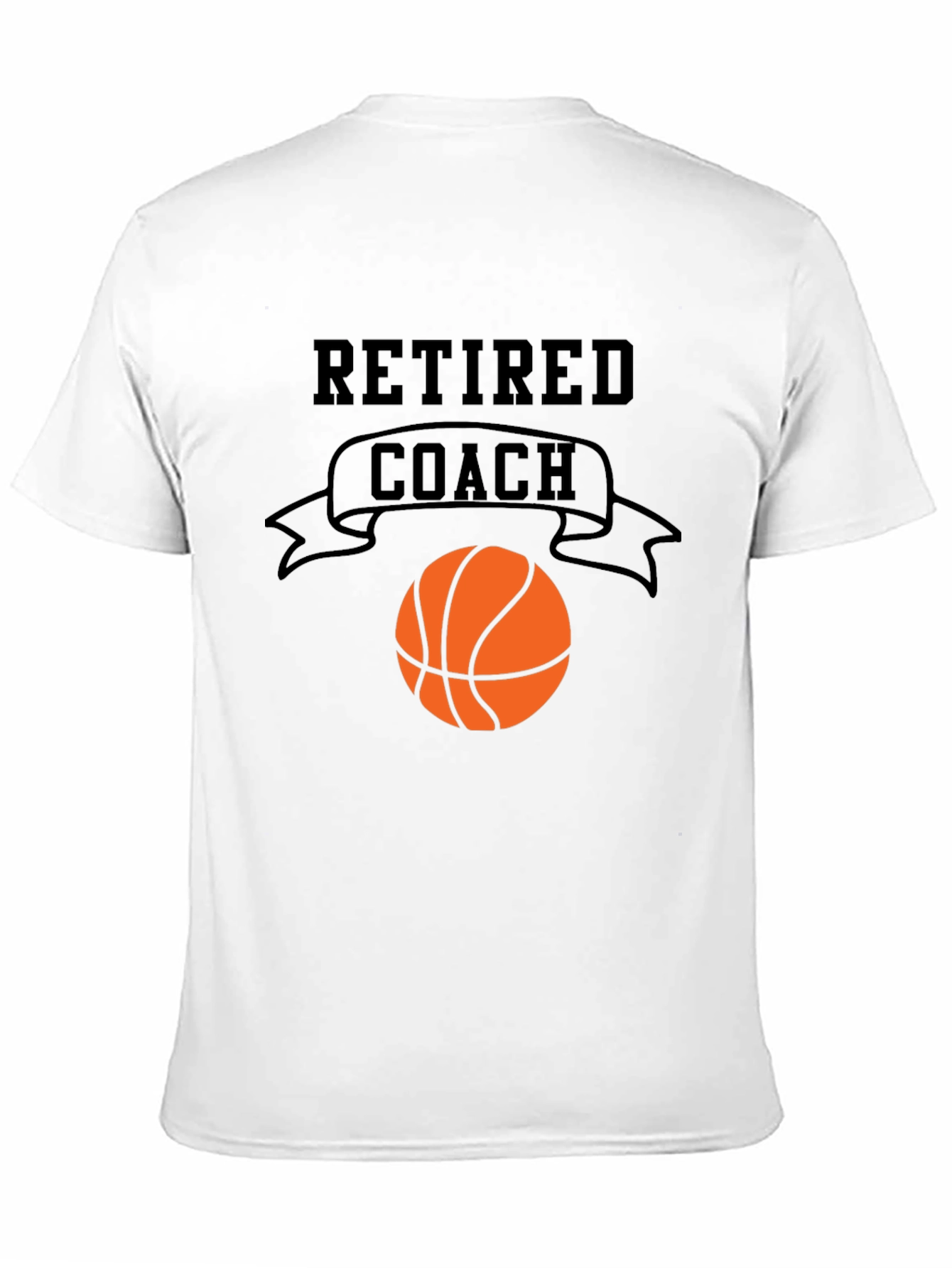 Retired Coach Basketball Graphic T-Shirt