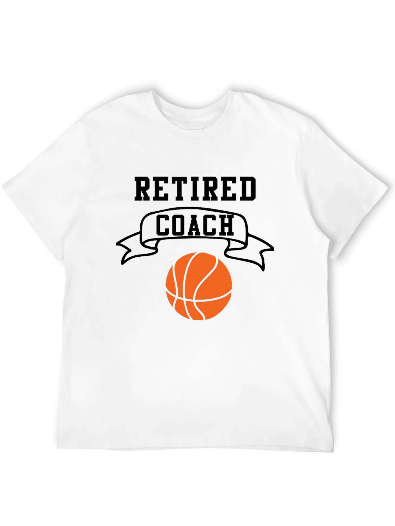 Retired Coach Basketball Graphic T-Shirt