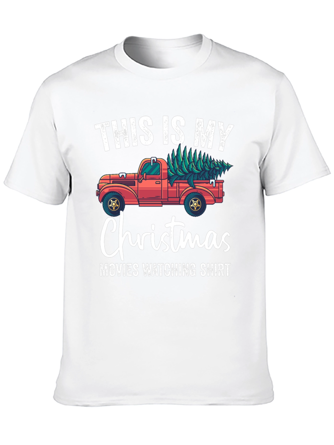 Christmas Movie Watching Shirt - Truck With Tree