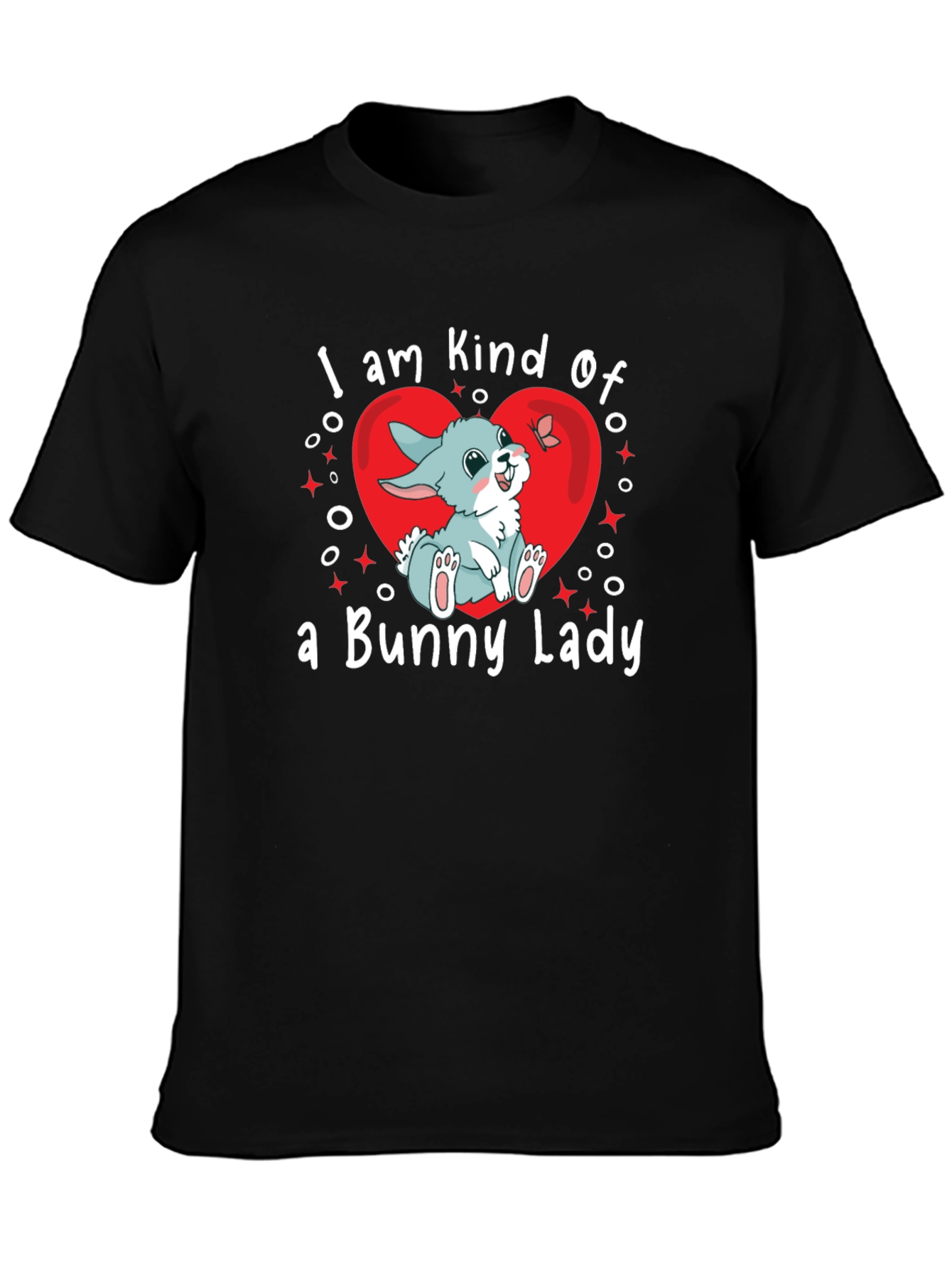 Bunny Lady T-Shirt - Cute Rabbit Graphic Tee