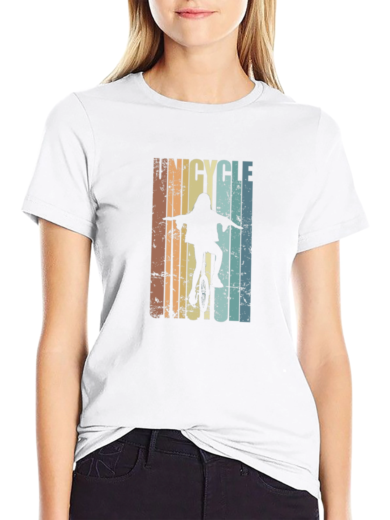 Unicycle Retro Graphic T-Shirt