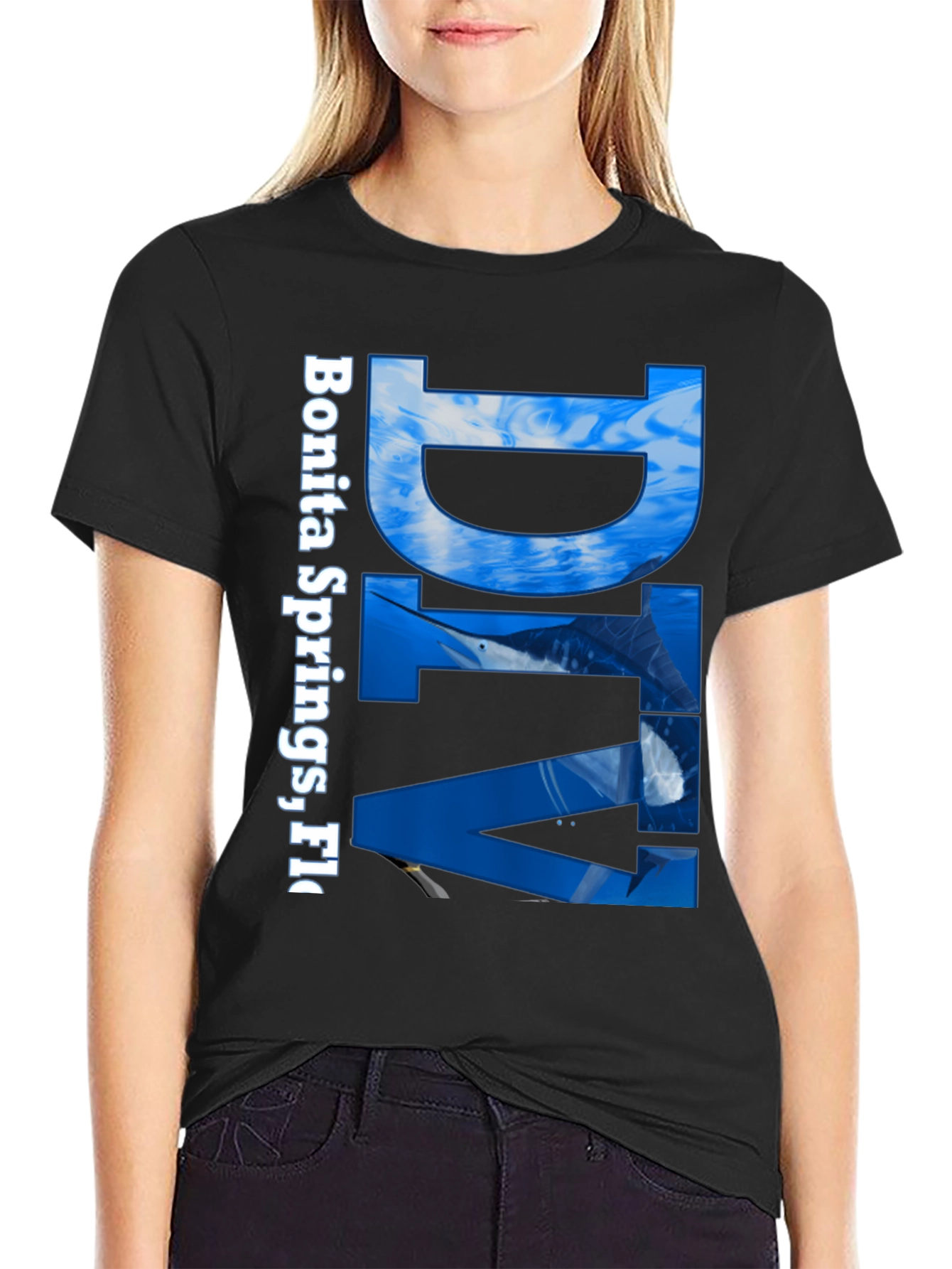 Bonita Springs FL Fishing T-Shirt - Marlin Graphic Tee