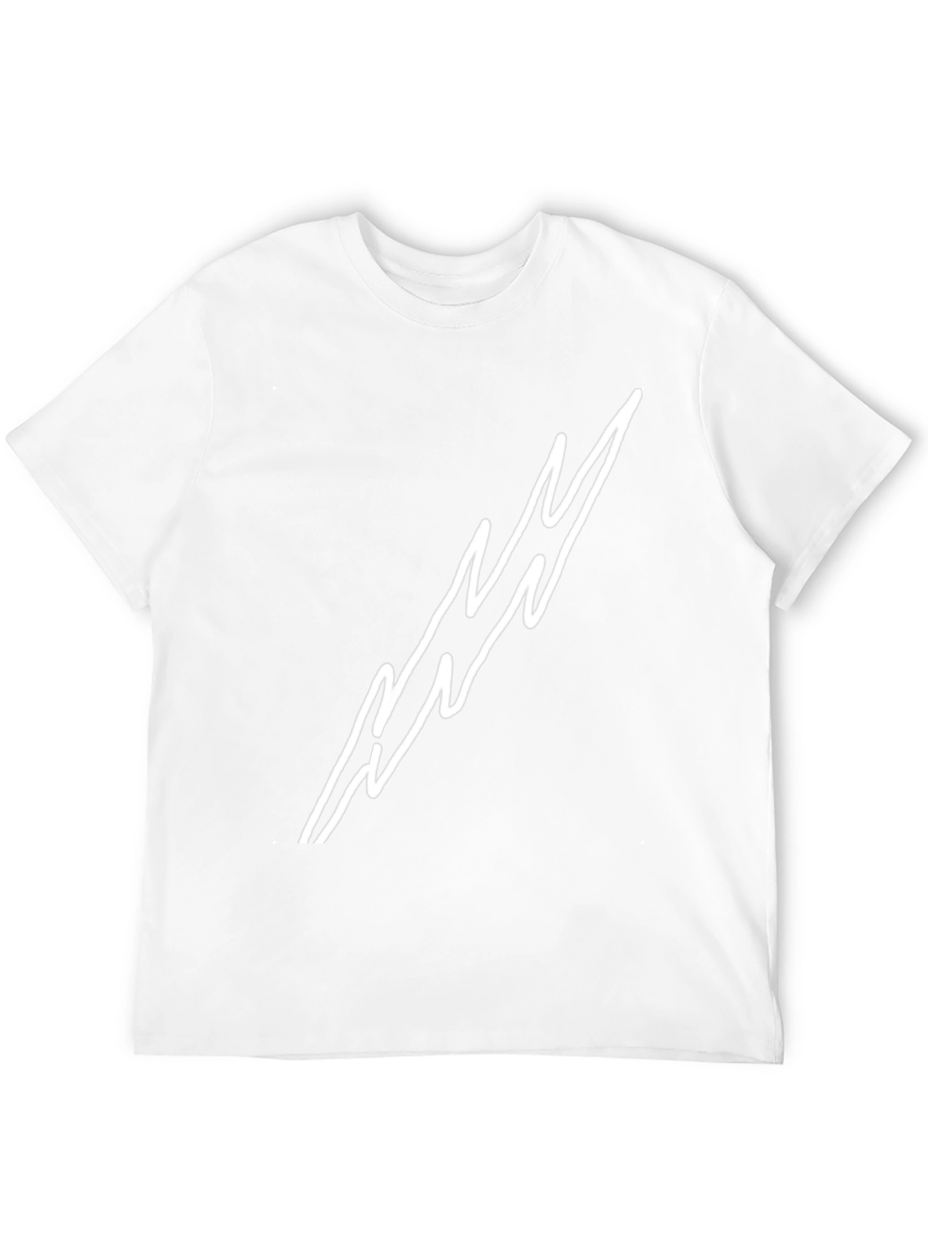 Black T-Shirt with Lightning Bolt Design