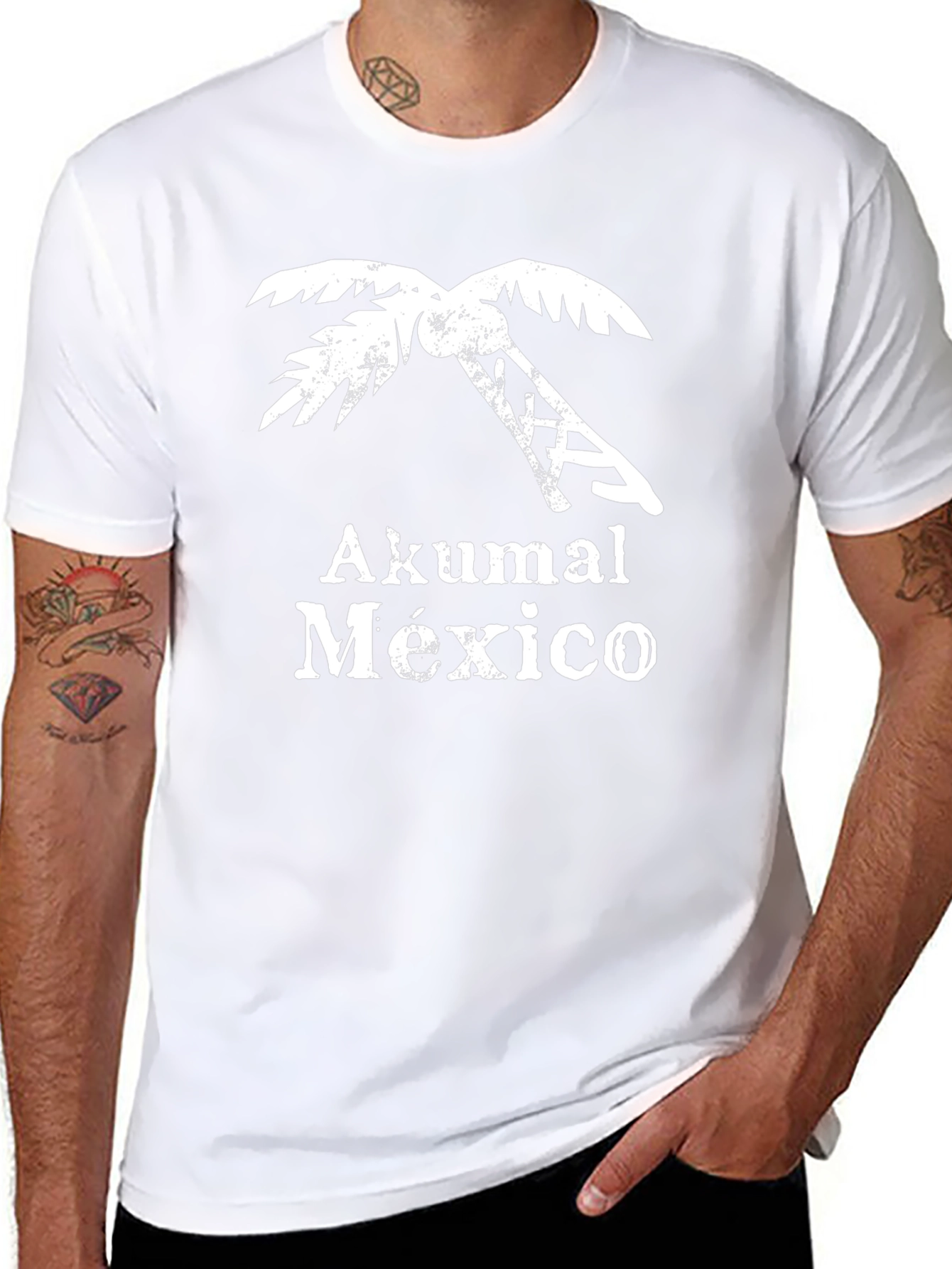 Akumal Mexico T-Shirt | Palm Tree Design
