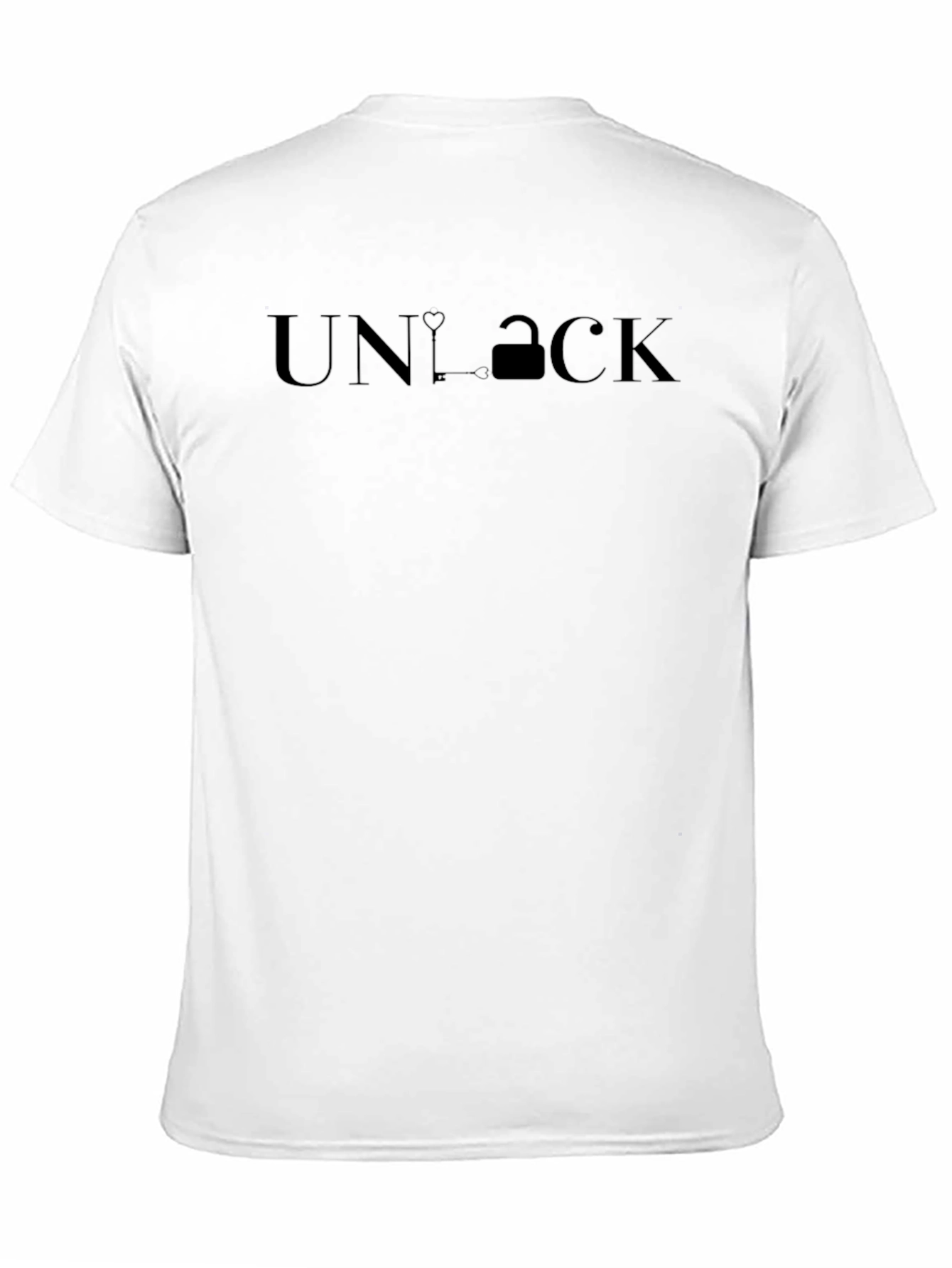 Unlock Black Graphic Tee - Stylish Casual Wear