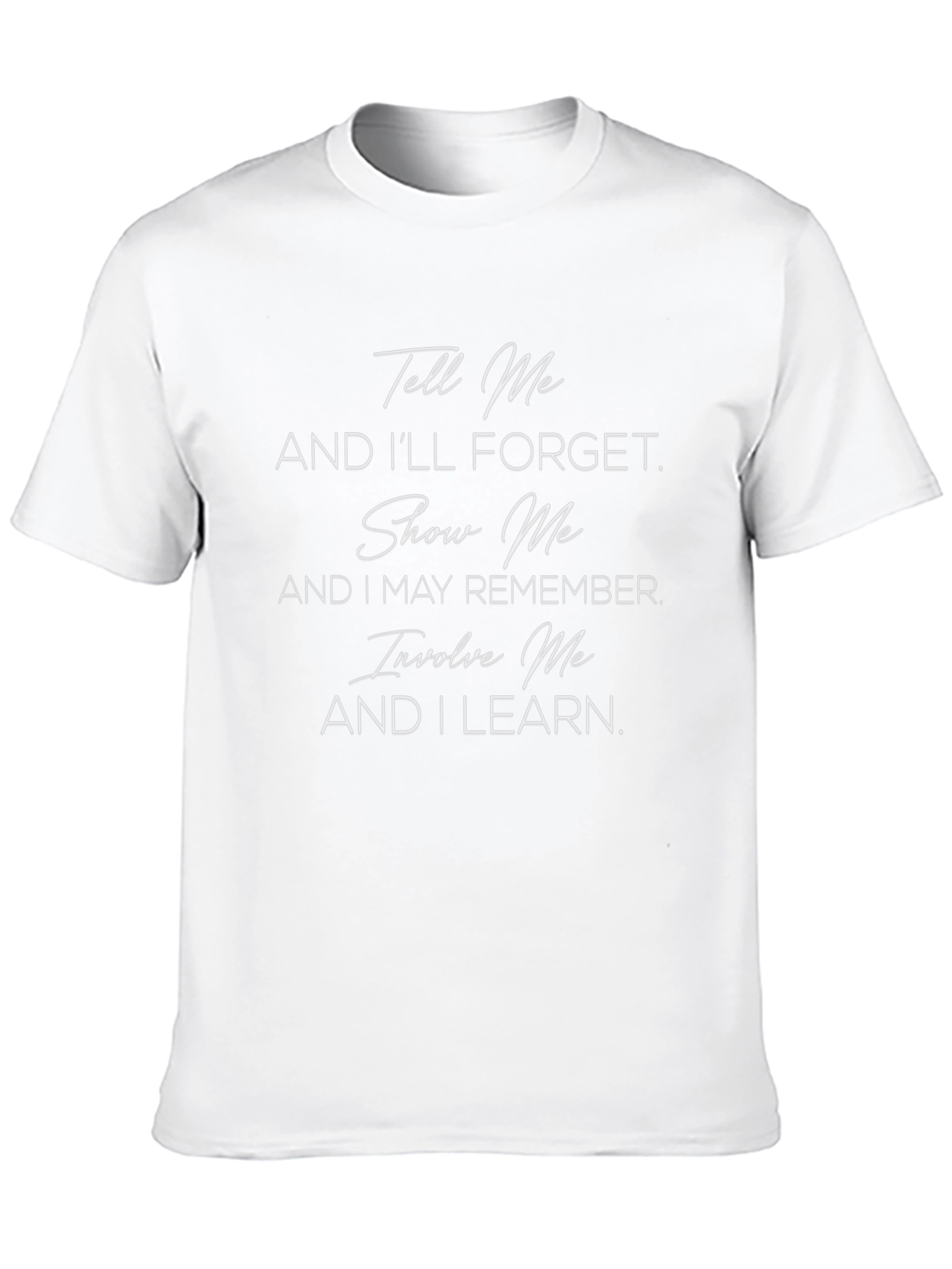Tell Me Black Graphic Tee - Inspiring Motivational Shirt