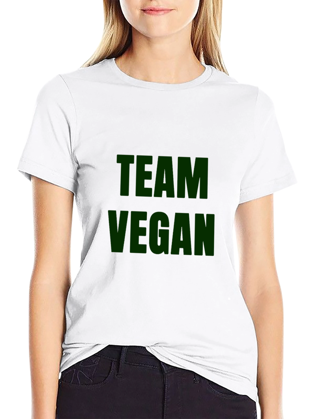 Team Vegan Graphic T-Shirt - Black