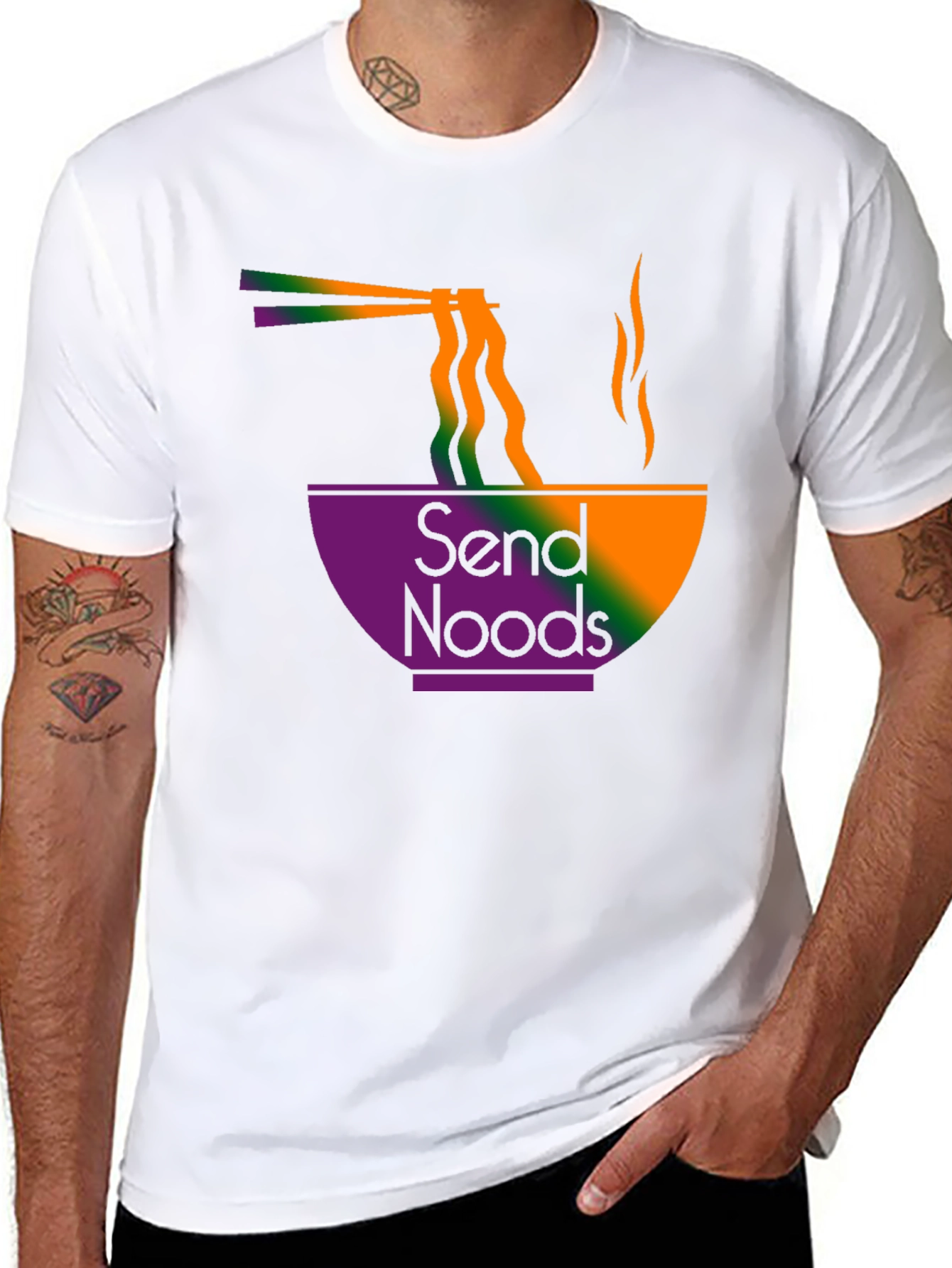 Send Noods T-Shirt - Ramen Design