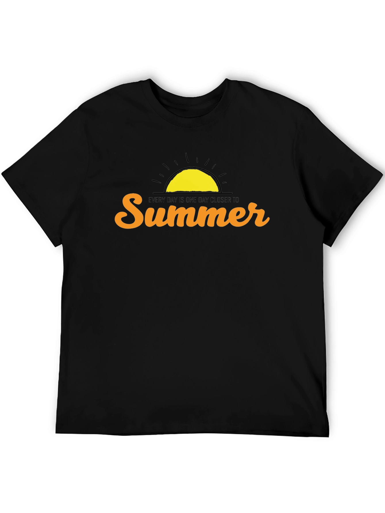 Summer Graphic Print Crew Neck T-Shirt