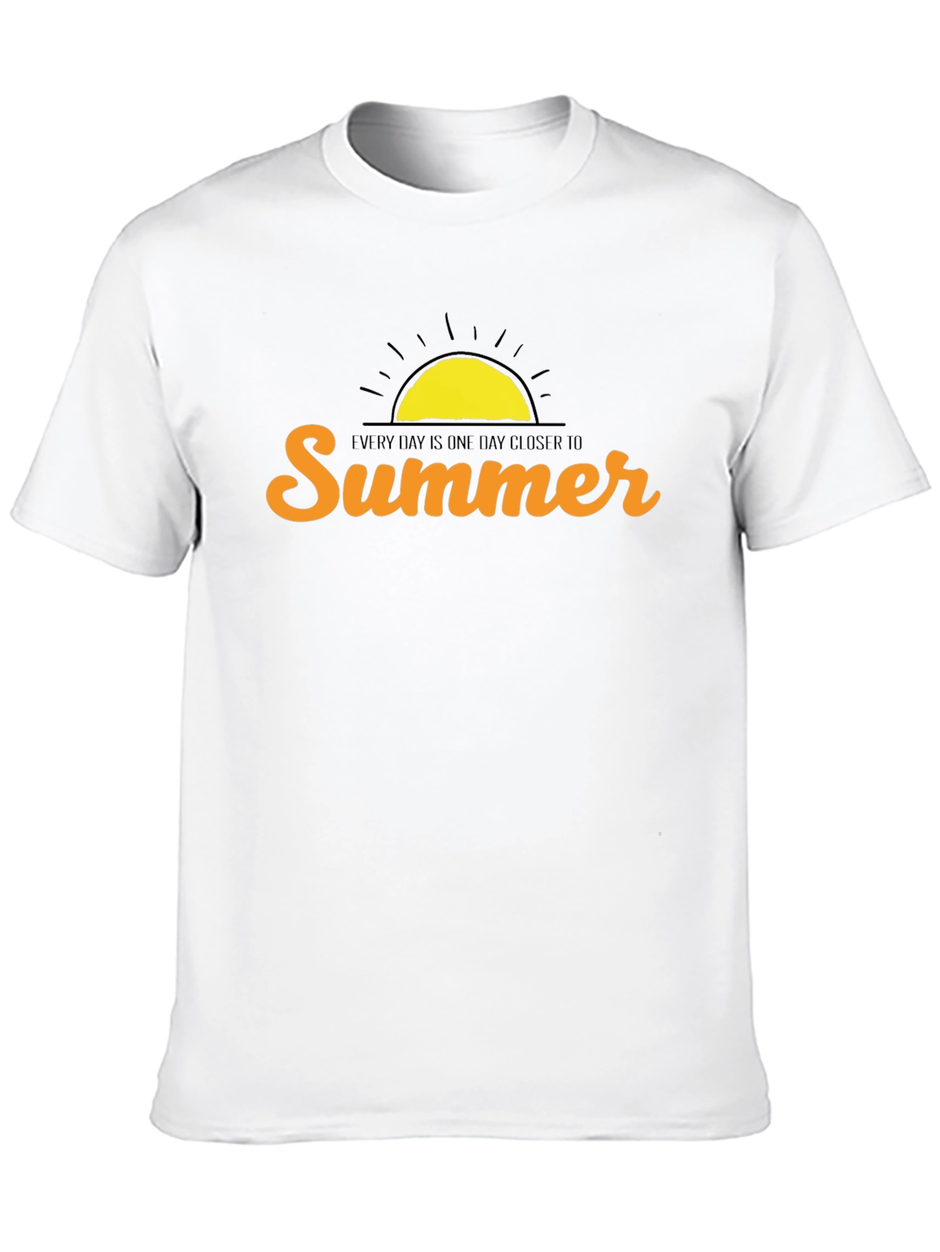 Summer Graphic Print Crew Neck T-Shirt