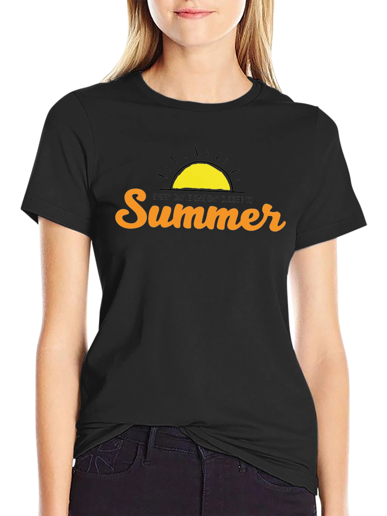 Summer Graphic Print Crew Neck T-Shirt