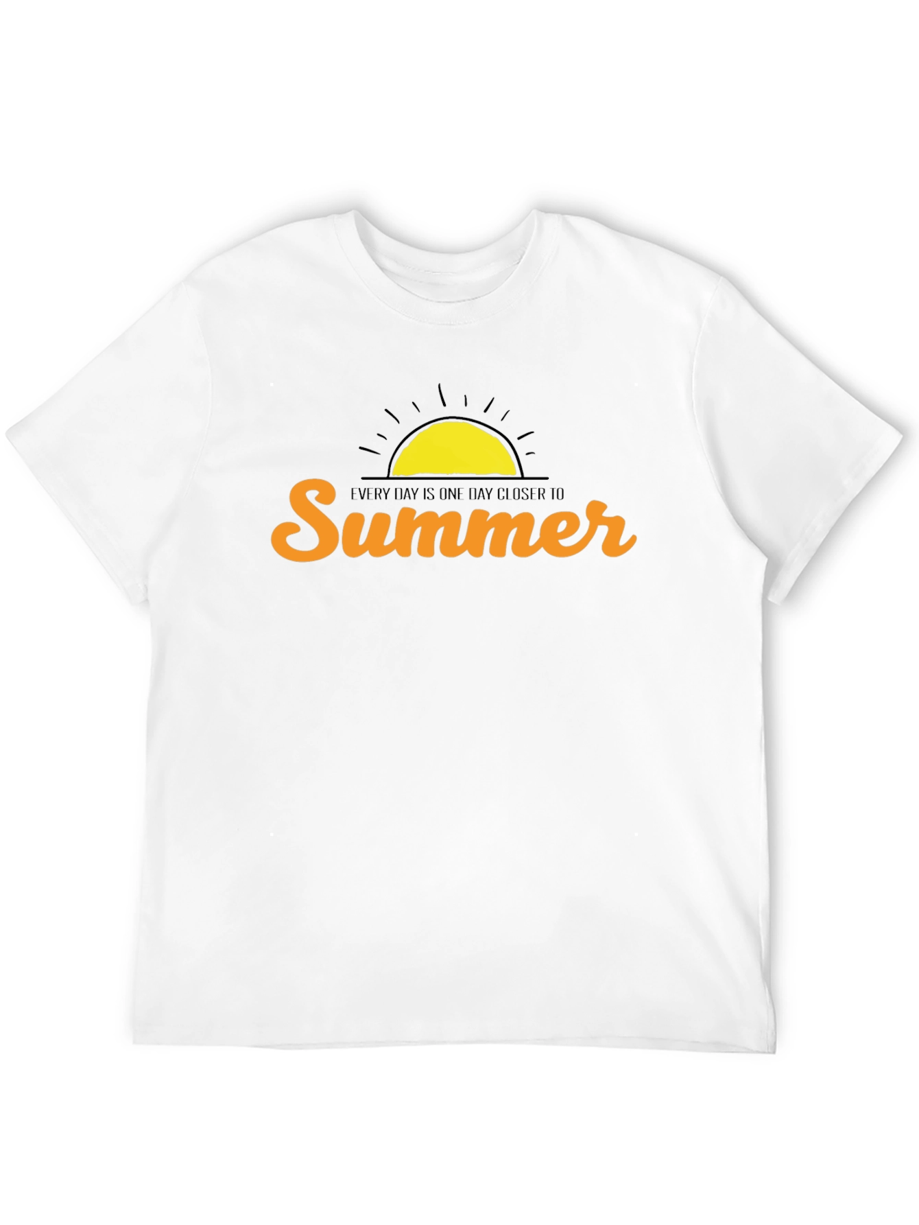 Summer Graphic Print Crew Neck T-Shirt