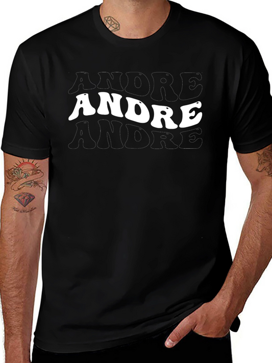 Retro Andre Graphic Tee - Black
