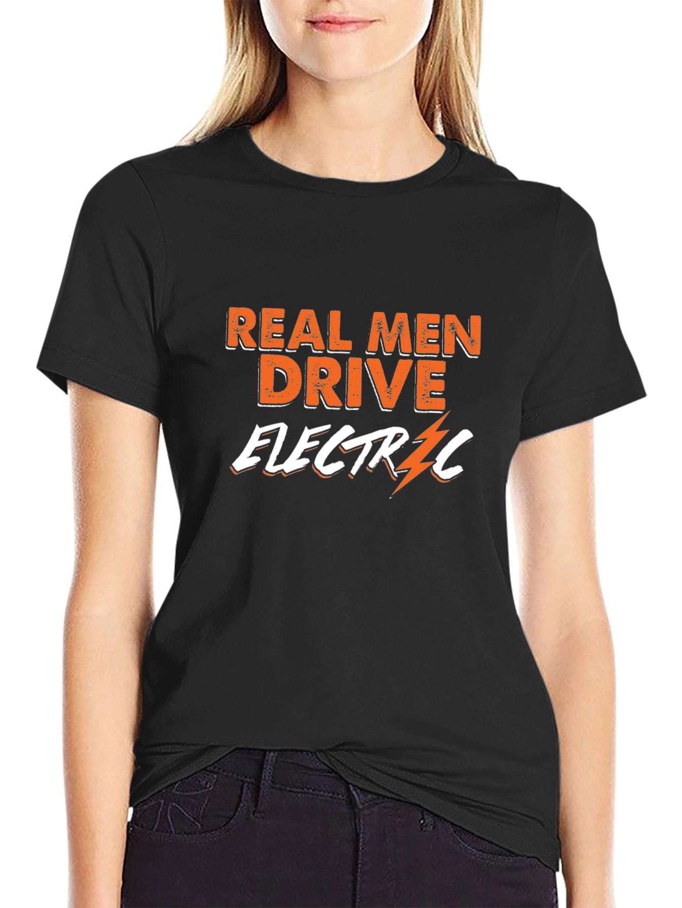 Real Men Drive Electric T-Shirt - Bold & Stylish
