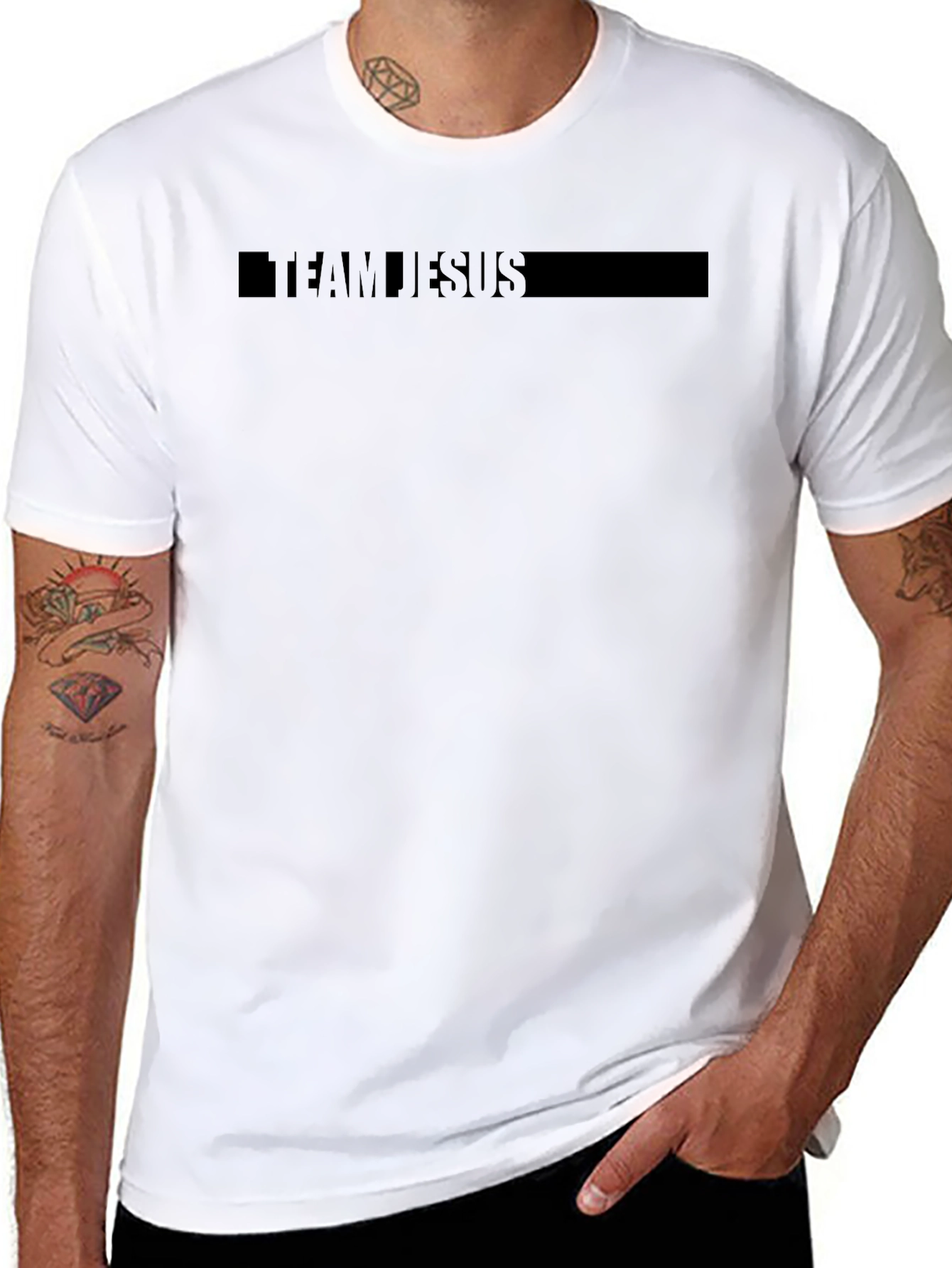 Team Jesus Black T-Shirt