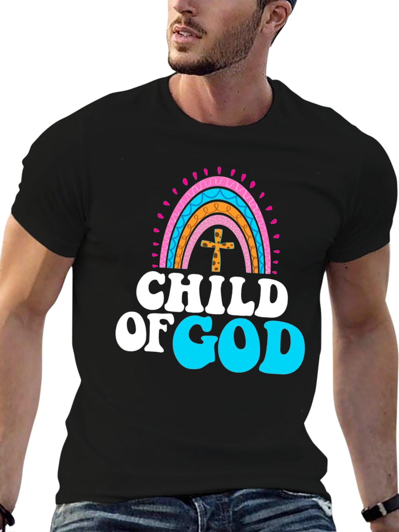 Child of God Rainbow Cross T-Shirt