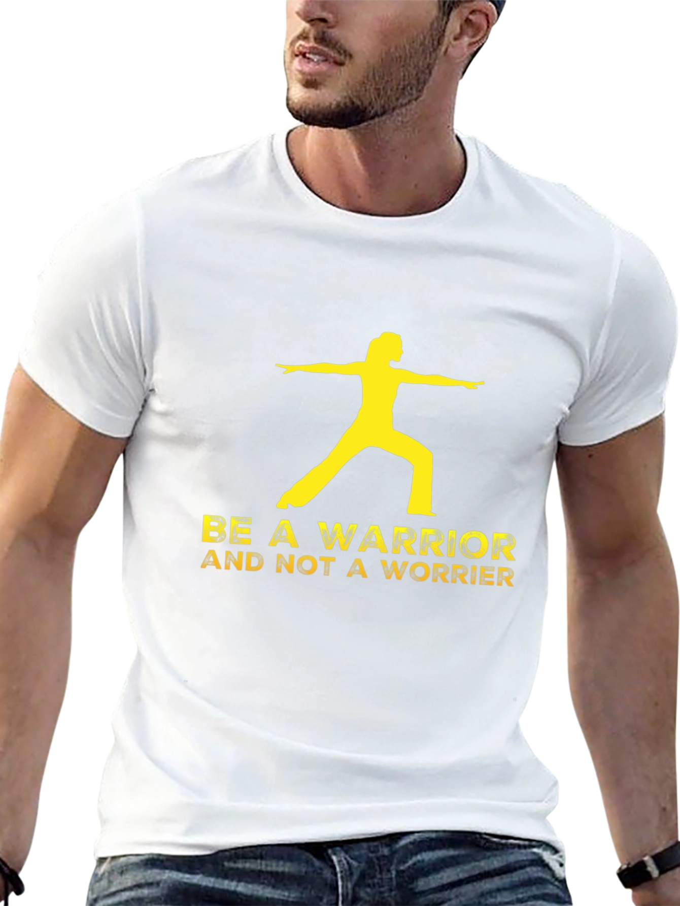 Be A Warrior Tee - Yoga Black T-Shirt