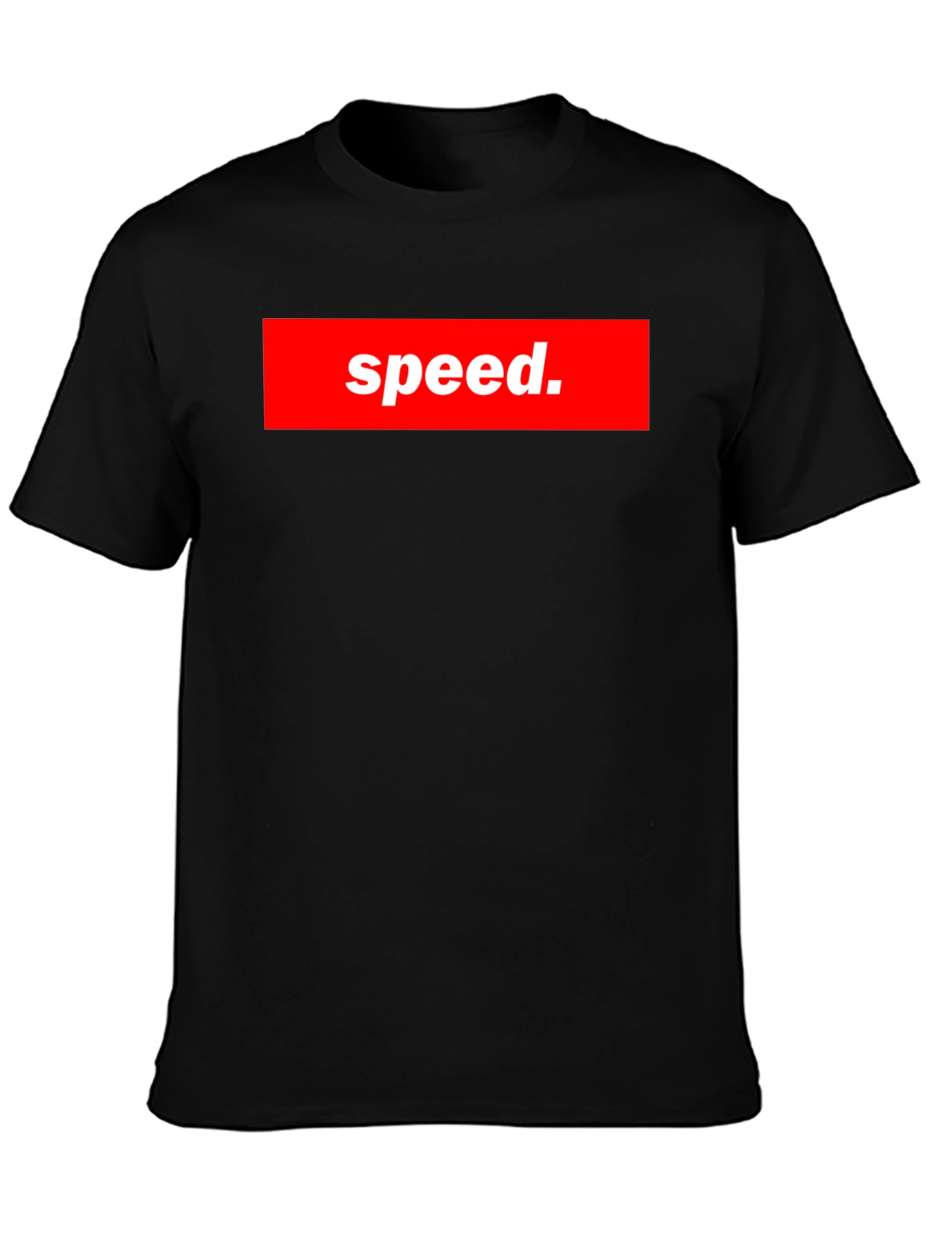 Speed Graphic Tee - Bold Red Box Logo