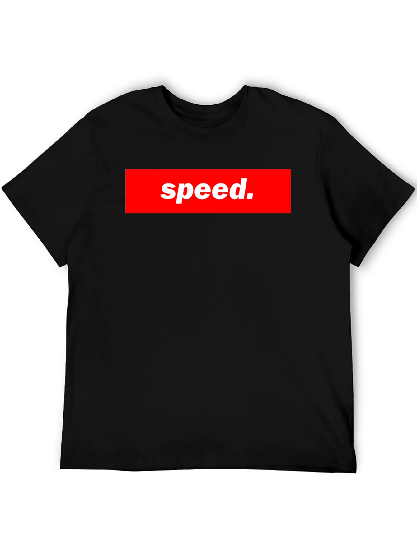 Speed Graphic Tee - Bold Red Box Logo