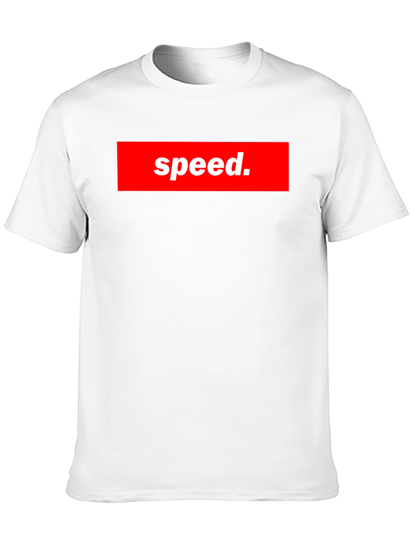 Speed Graphic Tee - Bold Red Box Logo