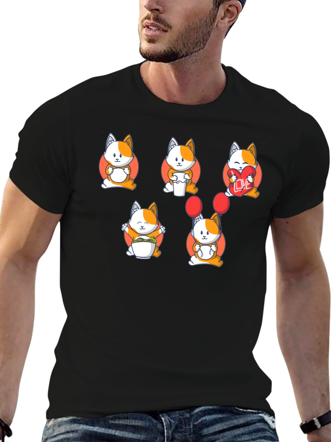 Cute Cats Graphic T-Shirt