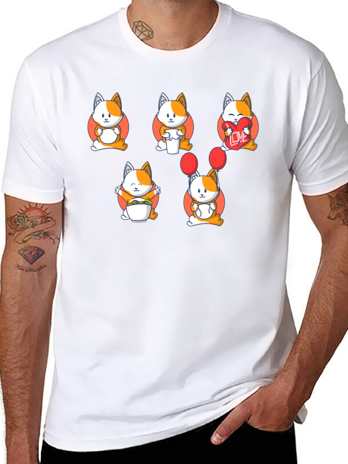 Cute Cats Graphic T-Shirt