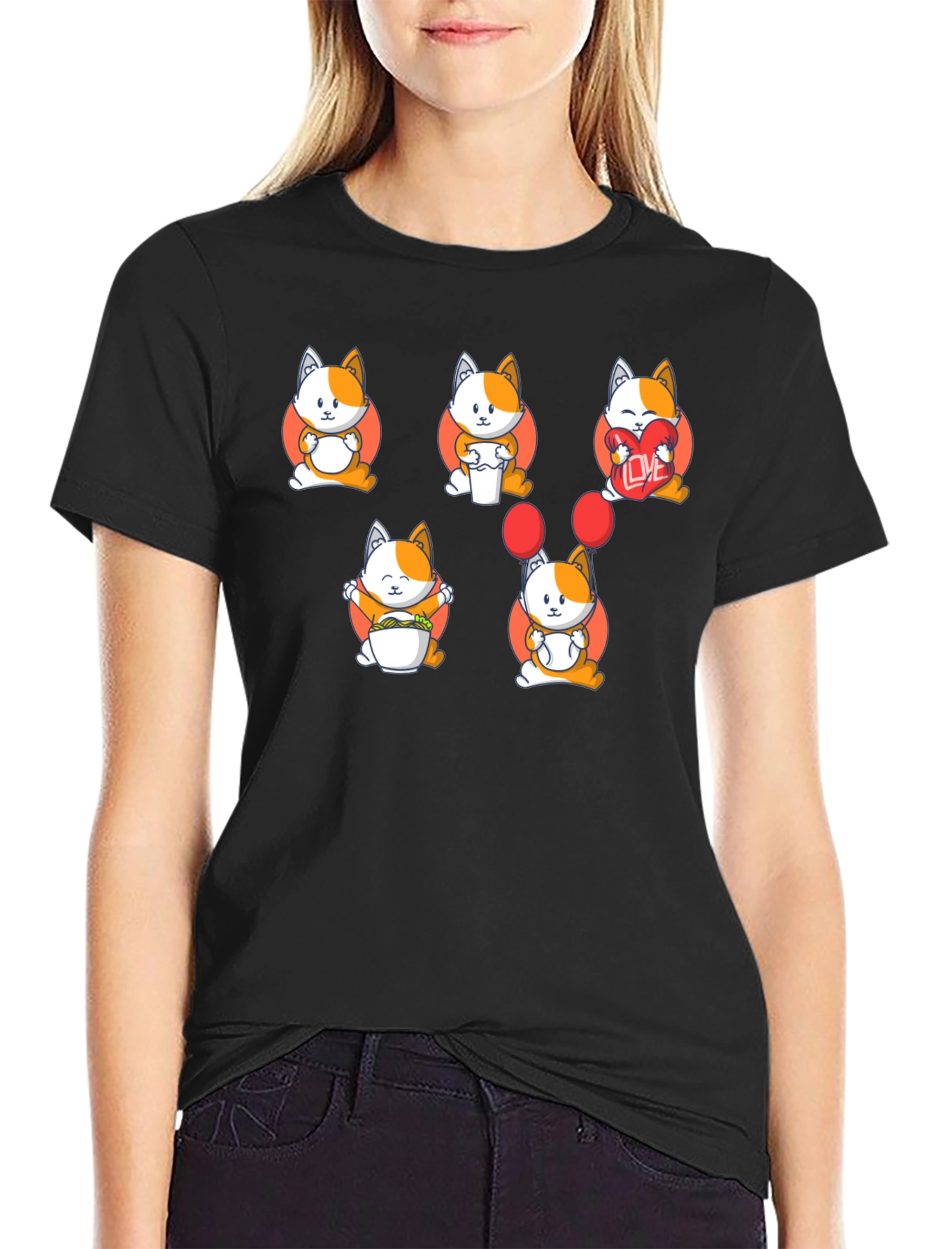 Cute Cats Graphic T-Shirt