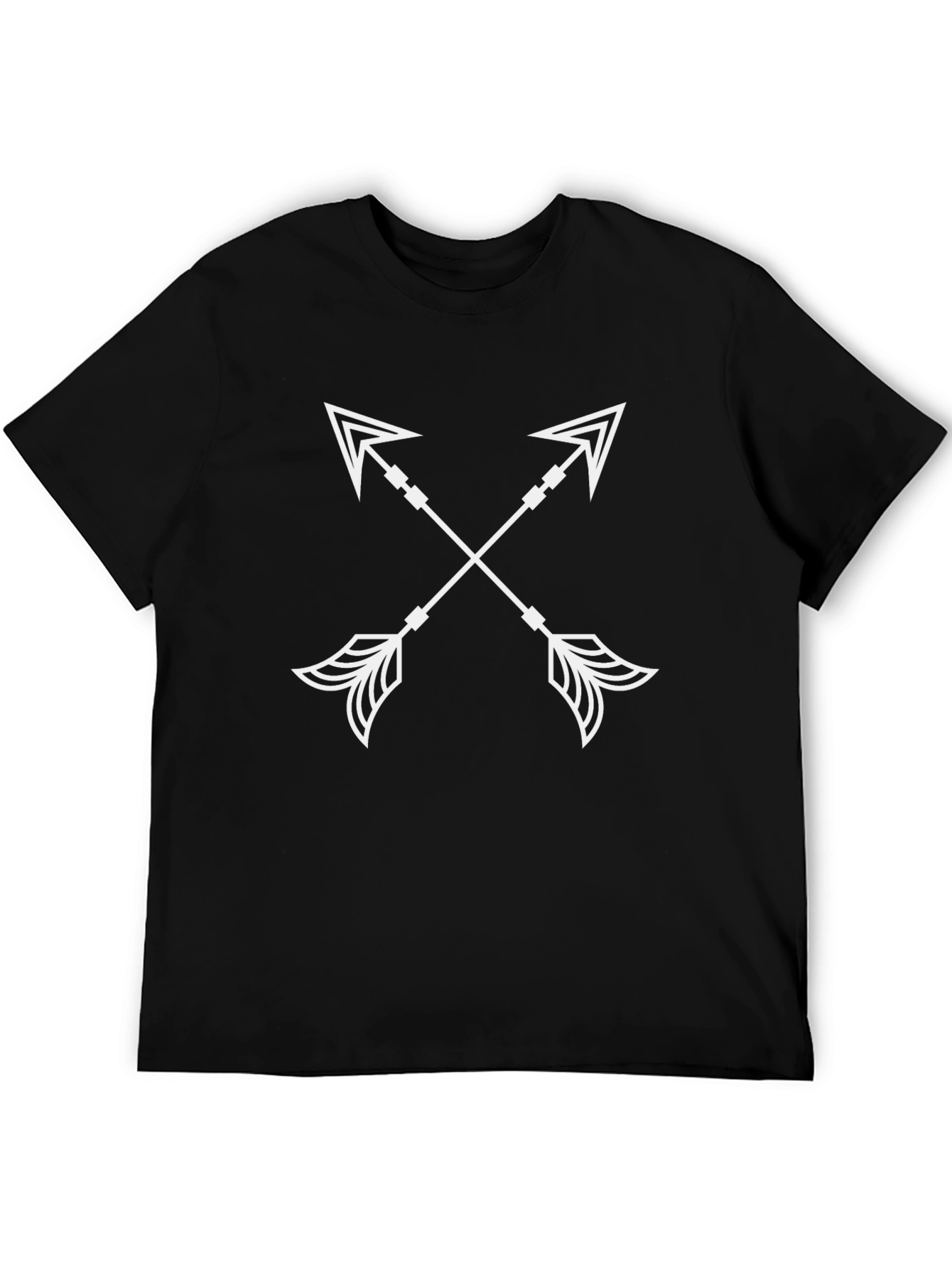 Arrow Graphic Print Crewneck T-Shirt