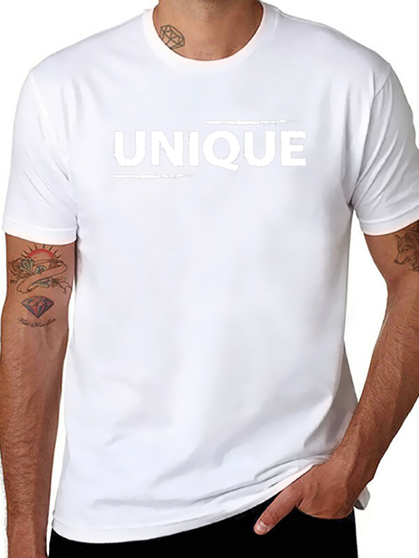 Unique Black Graphic Tee - Mens Fashion