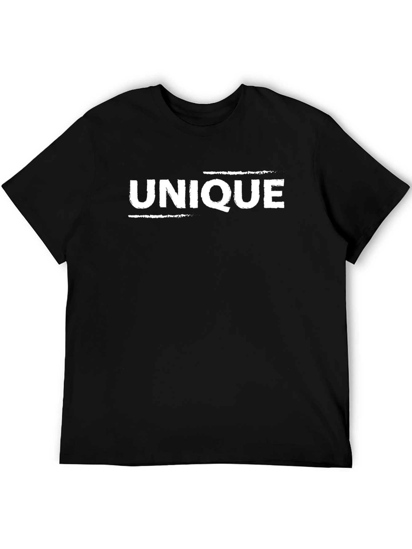 Unique Black Graphic Tee - Mens Fashion