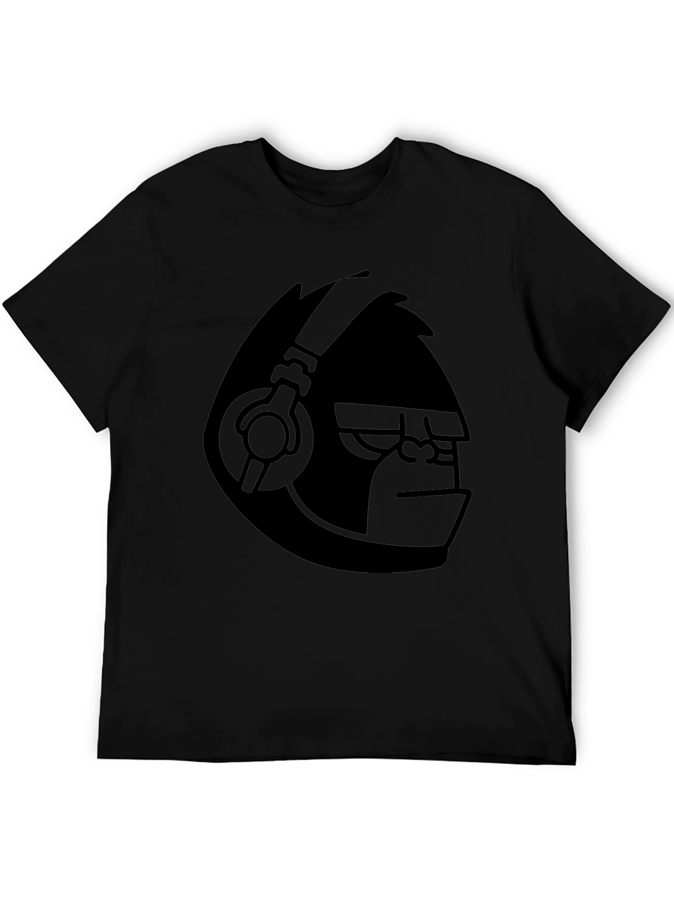 Cool Gorilla DJ Graphic T-Shirt - Black