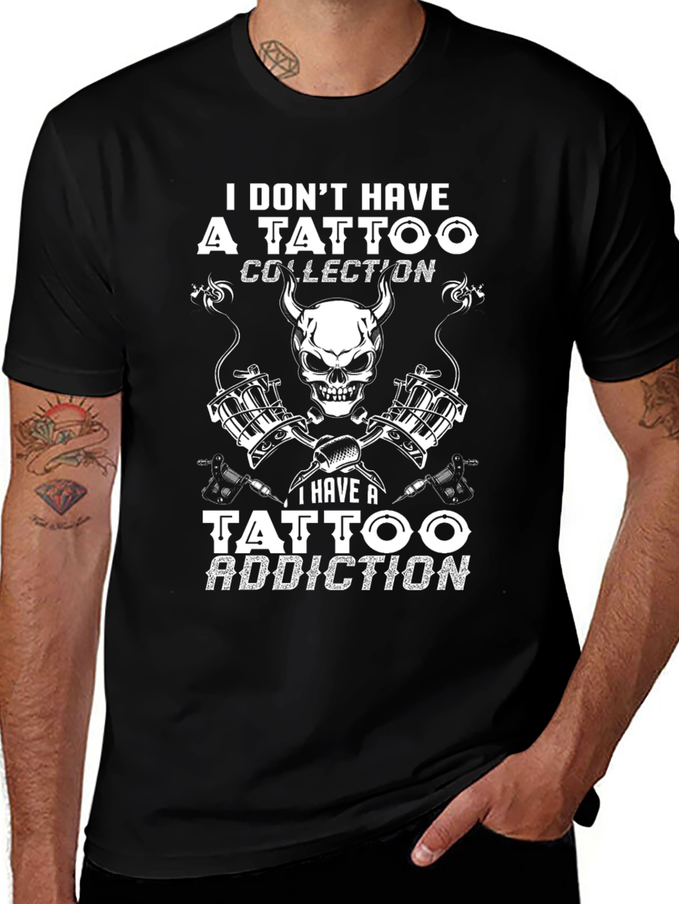 Tattoo Addiction Black T-Shirt
