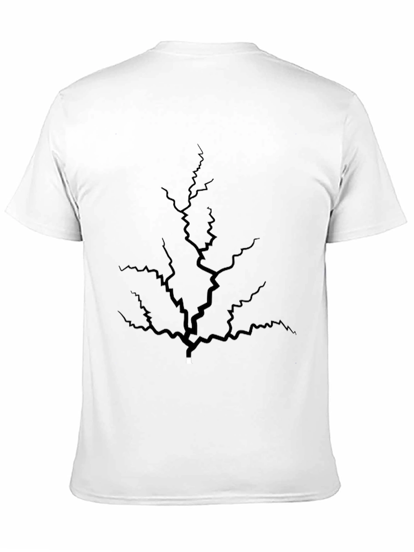 Cracked Earth Graphic Tee - Black Cotton Comfort