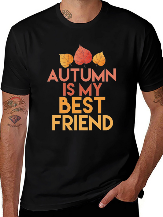 Autumn Is My Best Friend T-Shirt - Fall Leaves Design