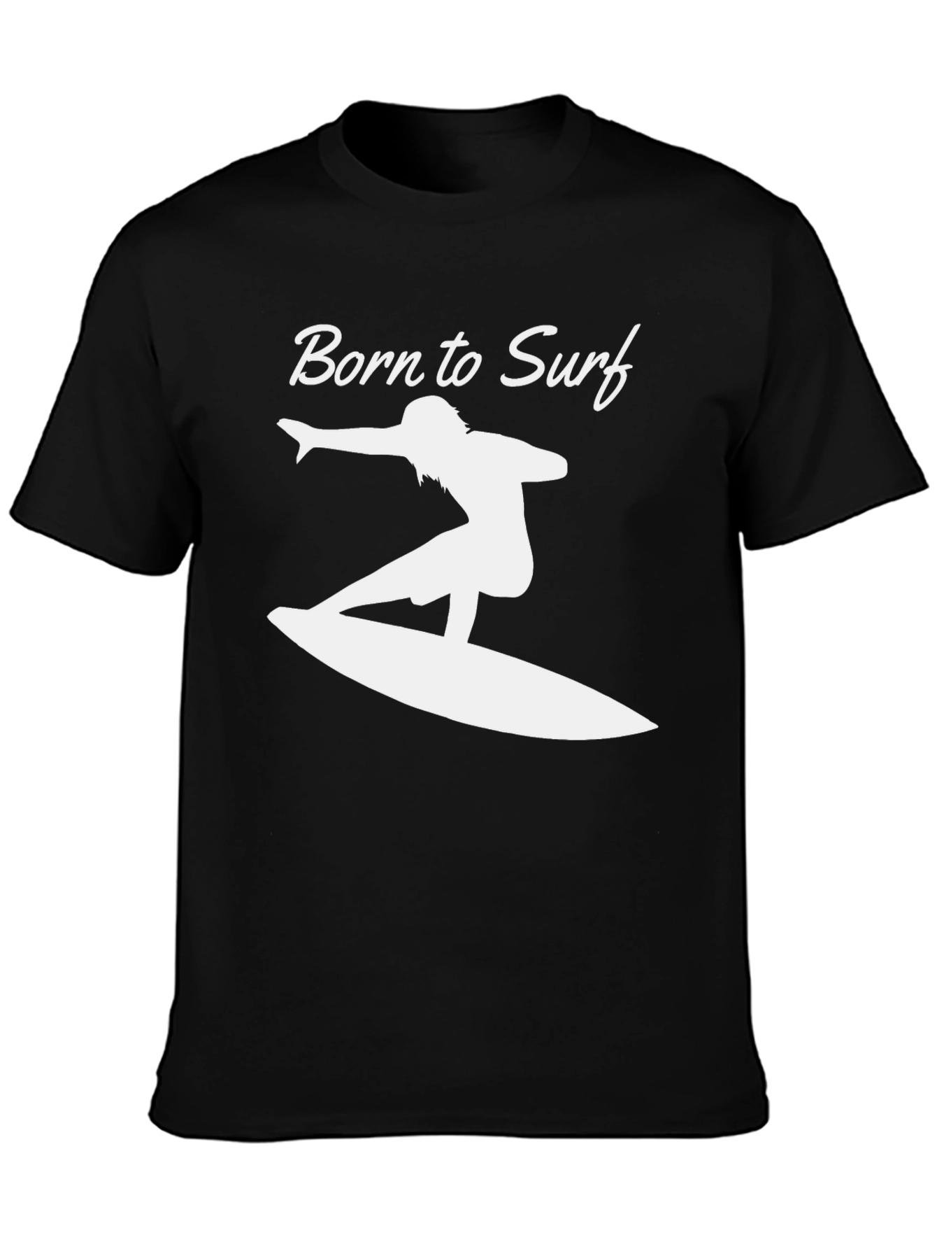 Born to Surf Graphic Tee - Black