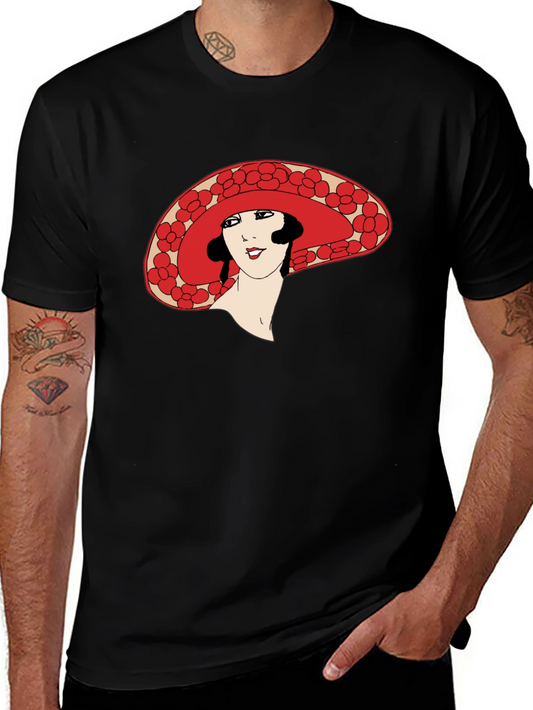 Art Deco Lady T-Shirt - Vintage Fashion Tee