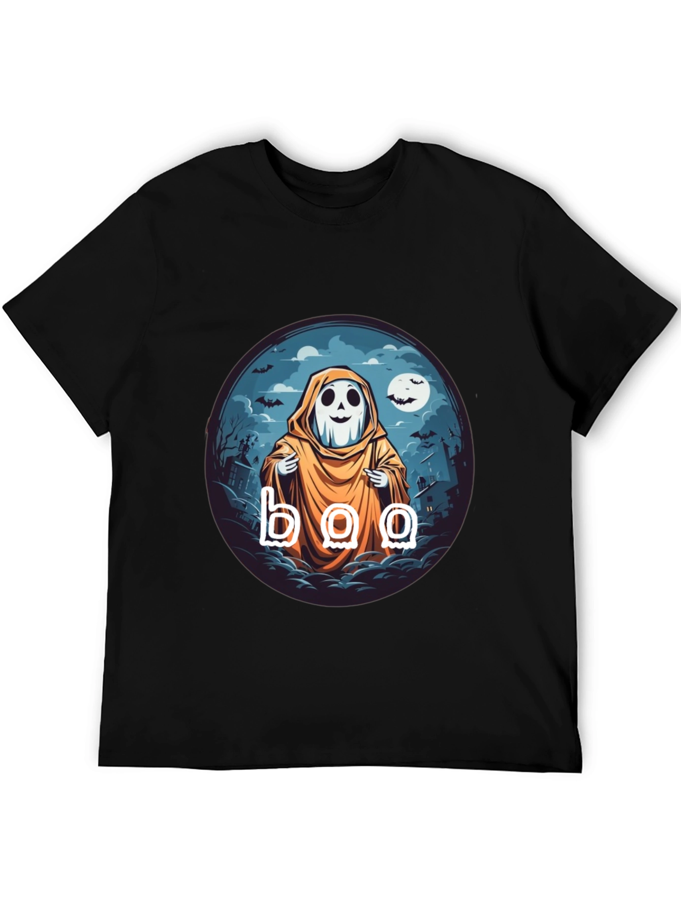 Boo Ghost Halloween T-Shirt - Spooky Season Style