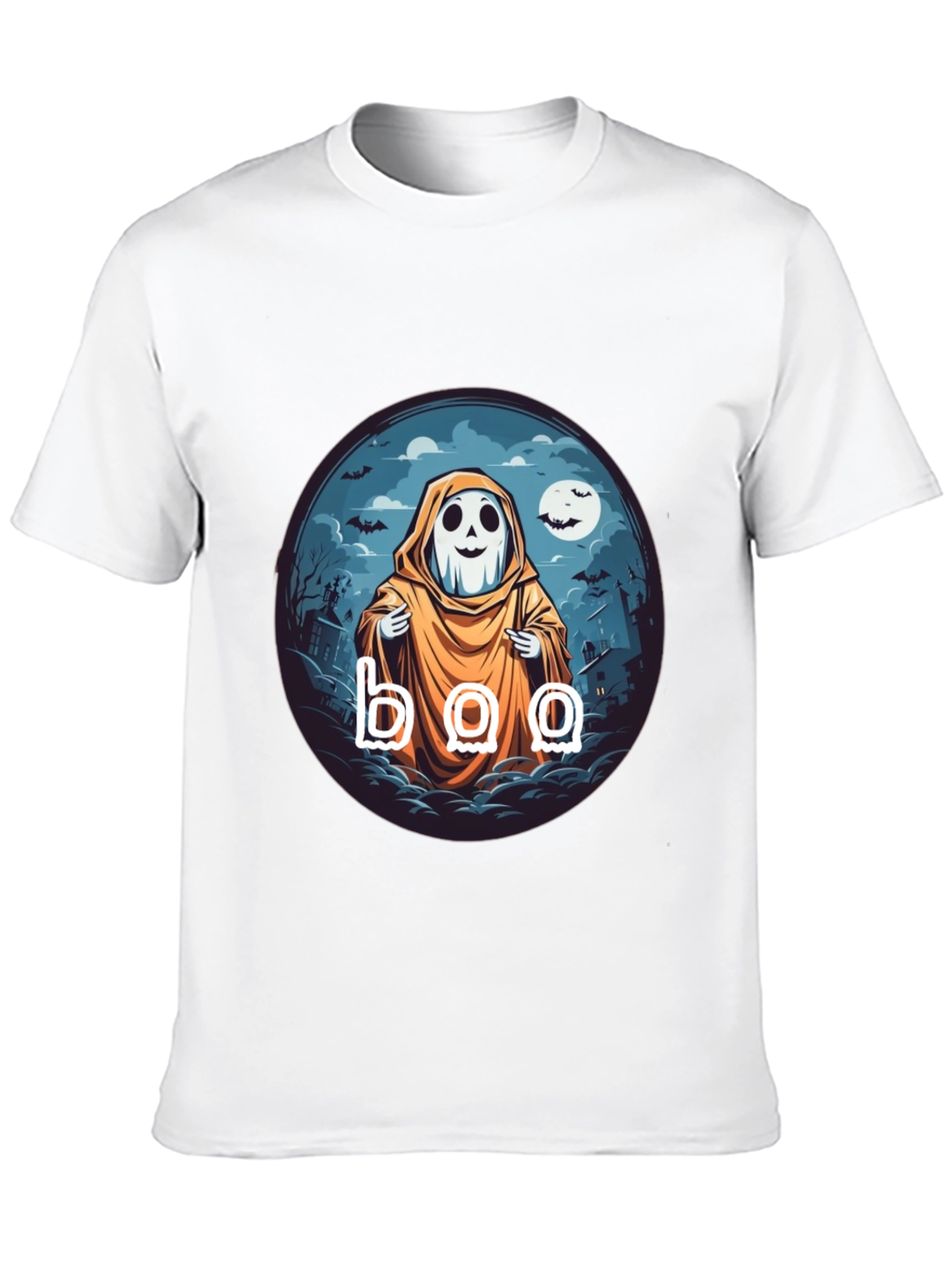 Boo Ghost Halloween T-Shirt - Spooky Season Style
