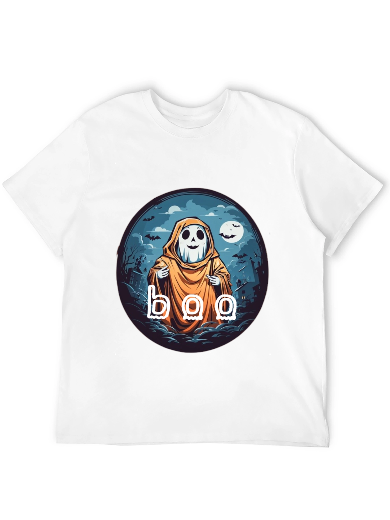 Boo Ghost Halloween T-Shirt - Spooky Season Style