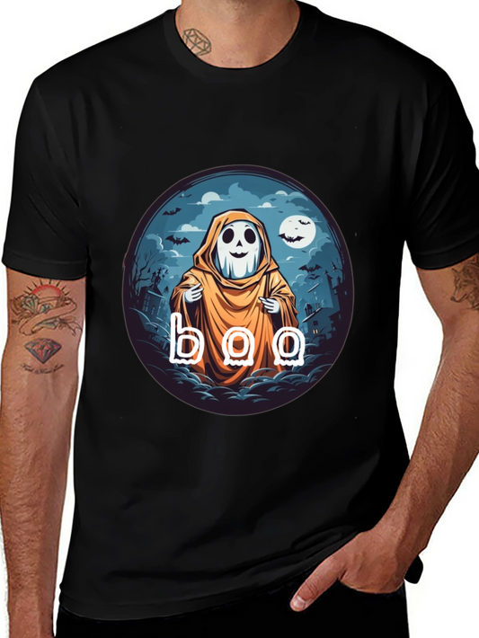 Boo Ghost Halloween T-Shirt - Spooky Season Style