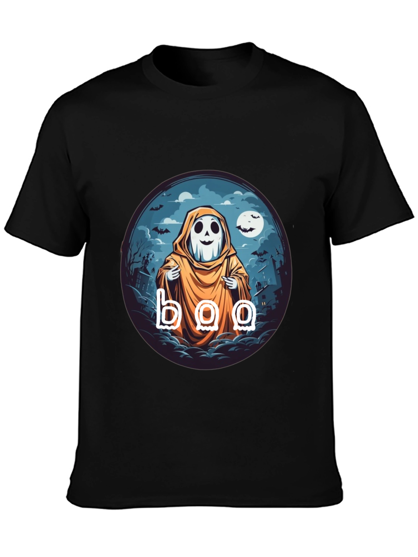 Boo Ghost Halloween T-Shirt - Spooky Season Style