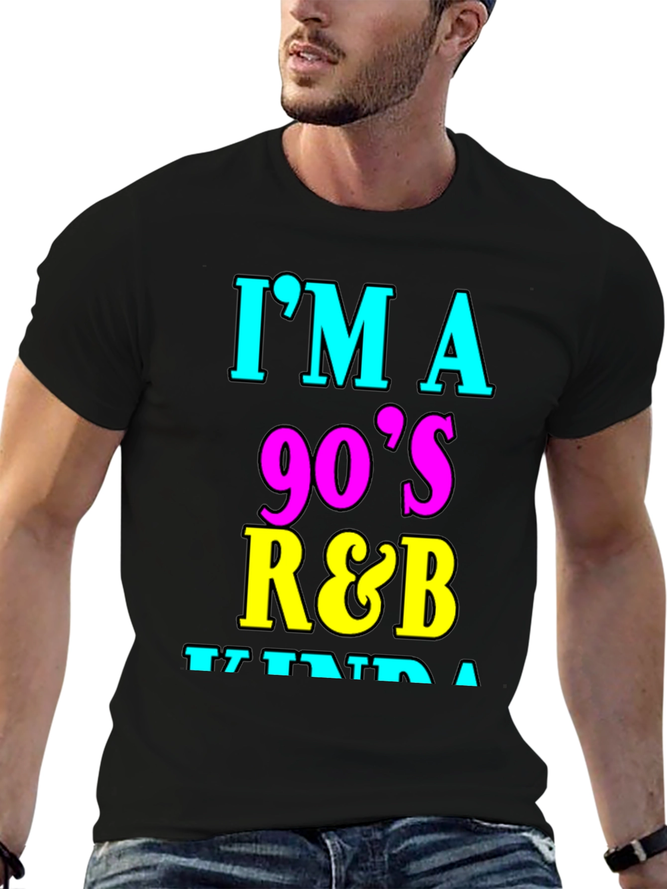 90s R&B Kinda Guy T-Shirt - Black