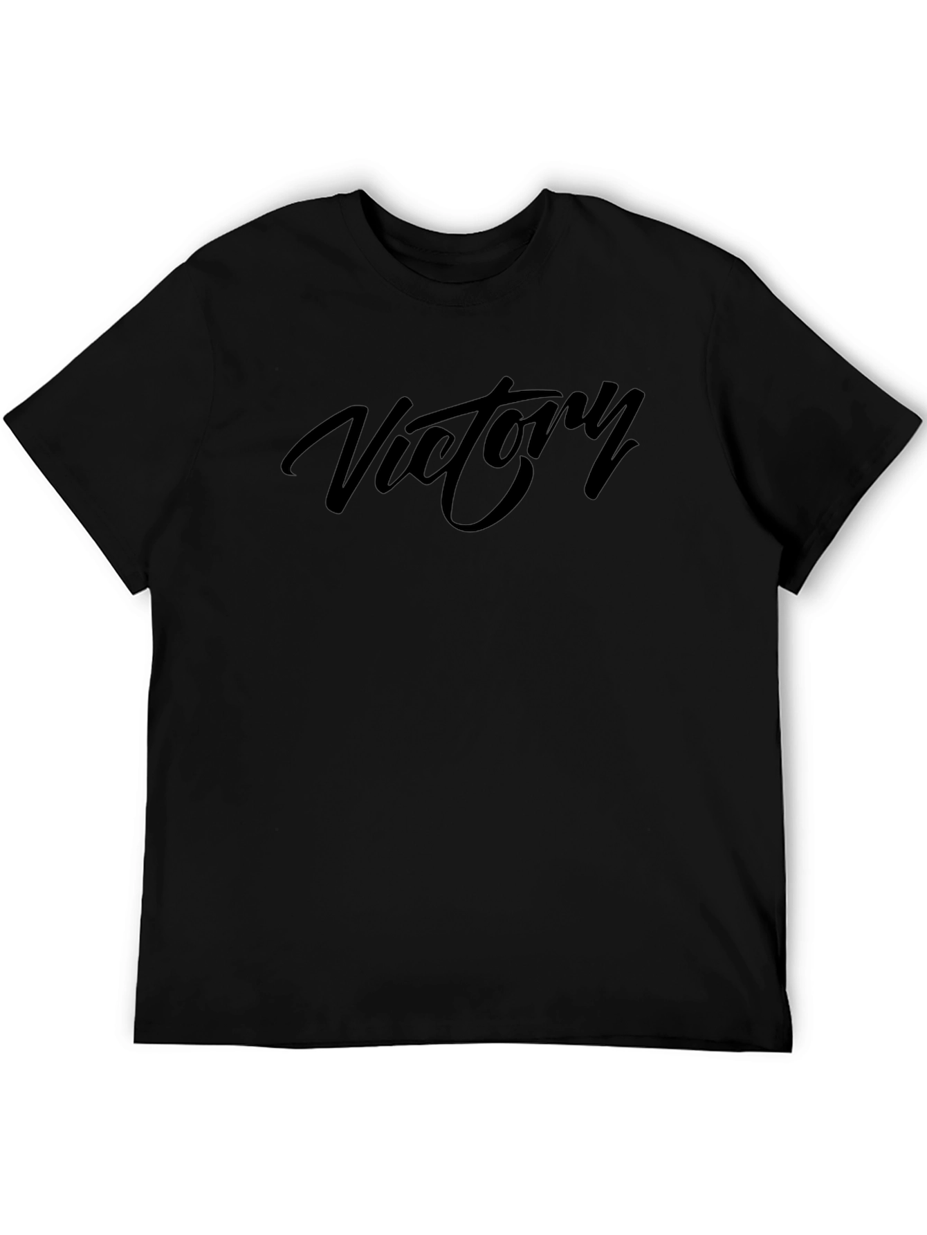Victory Black Tee - Stylish and Comfortable