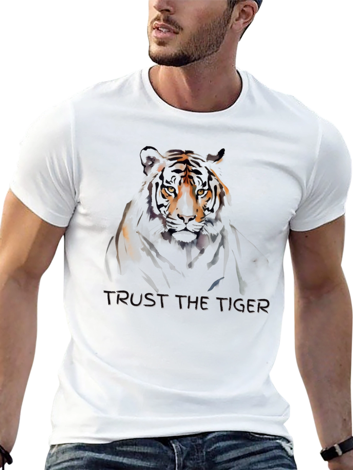 Trust the Tiger Black T-Shirt